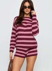 Whole New World Knit Set Pink Stripe