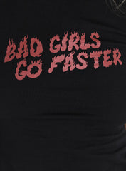 JGR & STN Faster Baby Tee Black