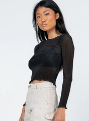 Nima Long Sleeve Top Black