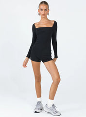 Jolie Romper Black