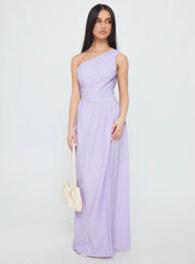 Allicia One Shoulder Maxi Dress Purple