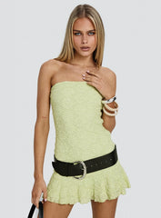 Vancesca Strapless Mini Dress Lime