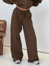All Day Straight Leg Sweatpants Chocolate Brown