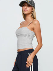 Race My Mind Top Grey Marle