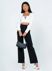 Dimitri Long Sleeve Top White