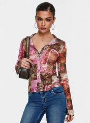 Maribou Long Sleeve Top Multi