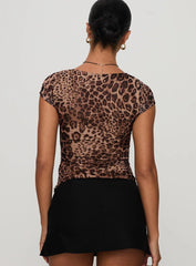 Nerys Top Leopard