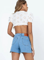 Tiyarna Denim Shorts Dark Wash Denim