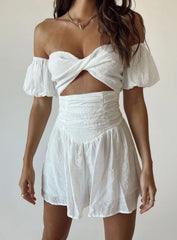 Karolina Romper White