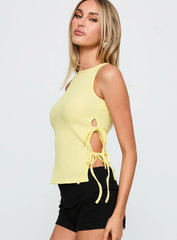 Dignity Tie Side Top Yellow