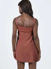 Laci Mini Dress Brown