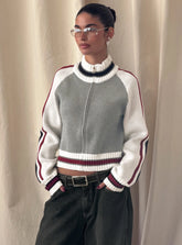 Tilar Knit Jacket Grey Multi