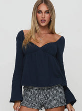 Khalea Long Sleeve Top Navy