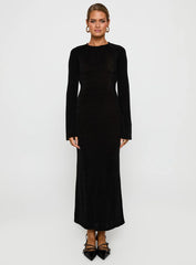 Amersham Long Sleeve Maxi Dress Black