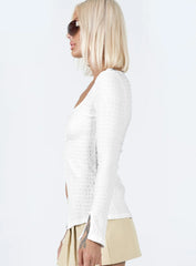 Waylett Long Sleeve Top White
