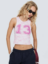 Lucky 13 Graphic Tank Purple