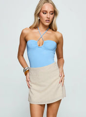 Haisel Mini Skirt Beige