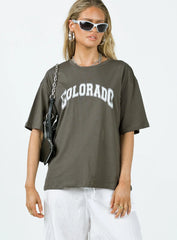 Colorado Dreaming Oversized Tee Charcoal