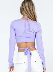 Anslea Long Sleeve Top Purple