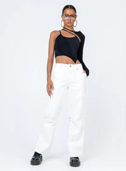 Ashbury Long Sleeve Top Black