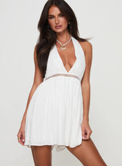 Flotte Playsuit White