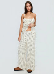 Cassini Set White Polka