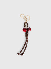 Tell Me More Cherry Keychain Gold