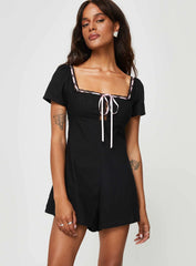 Sararae Romper Black