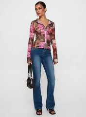 Maribou Long Sleeve Top Multi