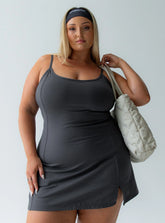 Ambition Activewear Romper Grey Curve