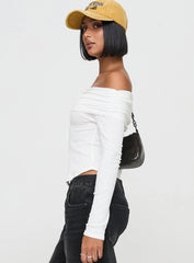 Victorea Off Shoulder Top White