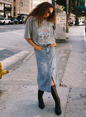 Champ Graphic Tee Grey Marle