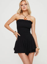 Ellys Strapless Romper Black