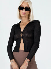 Travers Long Sleeve Top Black