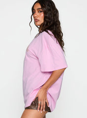 Sardines Please Oversized Tee Pink