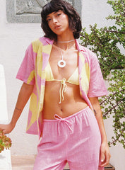 Sollene Top Pink / Yellow