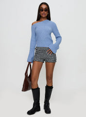 Phillips Cold Shoulder Sweater Blue