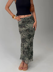 Kathrynne Maxi Skirt Animal