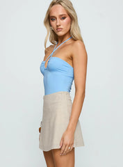 Haisel Mini Skirt Beige