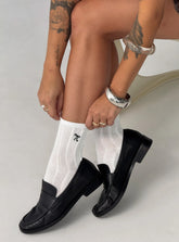 Introduction Cable Knit Socks Cream