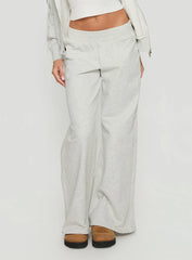 Summits Flared Track Pants Grey Marle