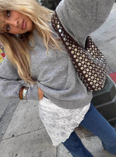 Nellie Scarf White Lace