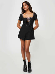 Sararae Romper Black