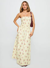 Human Nature Strapless Maxi Dress Multi Floral