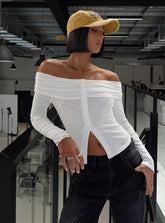 Victorea Off Shoulder Top White