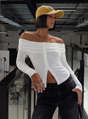 Victorea Off Shoulder Top White