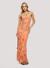 Mikah Maxi Skirt Orange