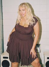 The Love Galore Romper Brown Curve