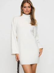 Sonelle Sweater Mini Dress White