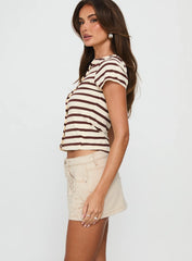 Daisee Denim Skort Cream